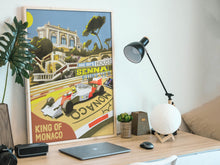 Load image into Gallery viewer, Senna McLaren Monaco - 90s Formula 1 Art Print - F1 Fine Art Print