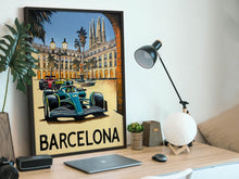 Load image into Gallery viewer, Barcelona - Spain - Alonso, Sainz - Formula 1 Fine Art Print Fine Art Print