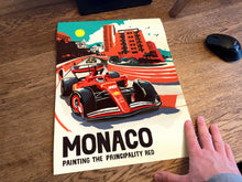 Load image into Gallery viewer, Monaco 2024, Charles Leclerc - Ferrari - Formula 1 Art Print - F1 Fine Art Print
