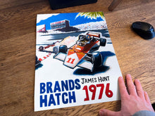 Load image into Gallery viewer, James Hunt 1976 Brands Hatch - Fine Art F1 Print