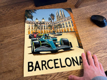 Load image into Gallery viewer, Barcelona - Spain - Alonso, Sainz - Formula 1 Fine Art Print Fine Art Print
