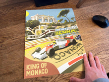 Load image into Gallery viewer, Senna McLaren Monaco - 90s Formula 1 Art Print - F1 Fine Art Print