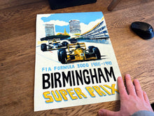 Load image into Gallery viewer, Birmingham Super Prix Fine Art Print