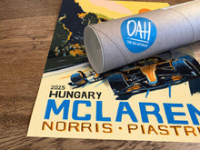 Load image into Gallery viewer, McLaren 1-2 Hungary - Formula 1 Art Print Fine Art Print