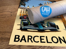 Load image into Gallery viewer, Barcelona - Spain - Alonso, Sainz - Formula 1 Fine Art Print Fine Art Print