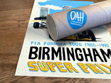 Load image into Gallery viewer, Birmingham Super Prix Fine Art Print
