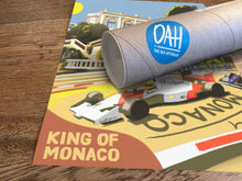 Load image into Gallery viewer, Senna McLaren Monaco - 90s Formula 1 Art Print - F1 Fine Art Print