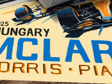Load image into Gallery viewer, McLaren 1-2 Hungary - Formula 1 Art Print Fine Art Print