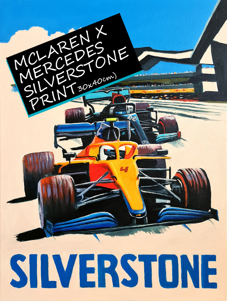 McLaren X Mercedes Silverstone - Formula 1 Fine Art Print