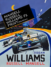 Load image into Gallery viewer, Mansell Russell Williams - Formula 1 Fine Art Print