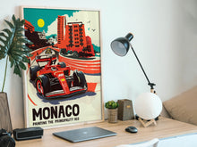 Load image into Gallery viewer, Monaco 2024, Charles Leclerc - Ferrari - Formula 1 Art Print - F1 Fine Art Print
