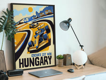 Load image into Gallery viewer, Hungary 2024 - Oscar Piastri's First Win - Formula 1 Art Print - F1 Fine Art Print
