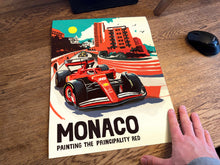 Load image into Gallery viewer, Monaco 2024, Charles Leclerc - Ferrari - Formula 1 Art Print - F1 Fine Art Print
