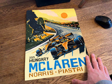 Load image into Gallery viewer, McLaren 1-2 Hungary - Formula 1 Art Print Fine Art Print
