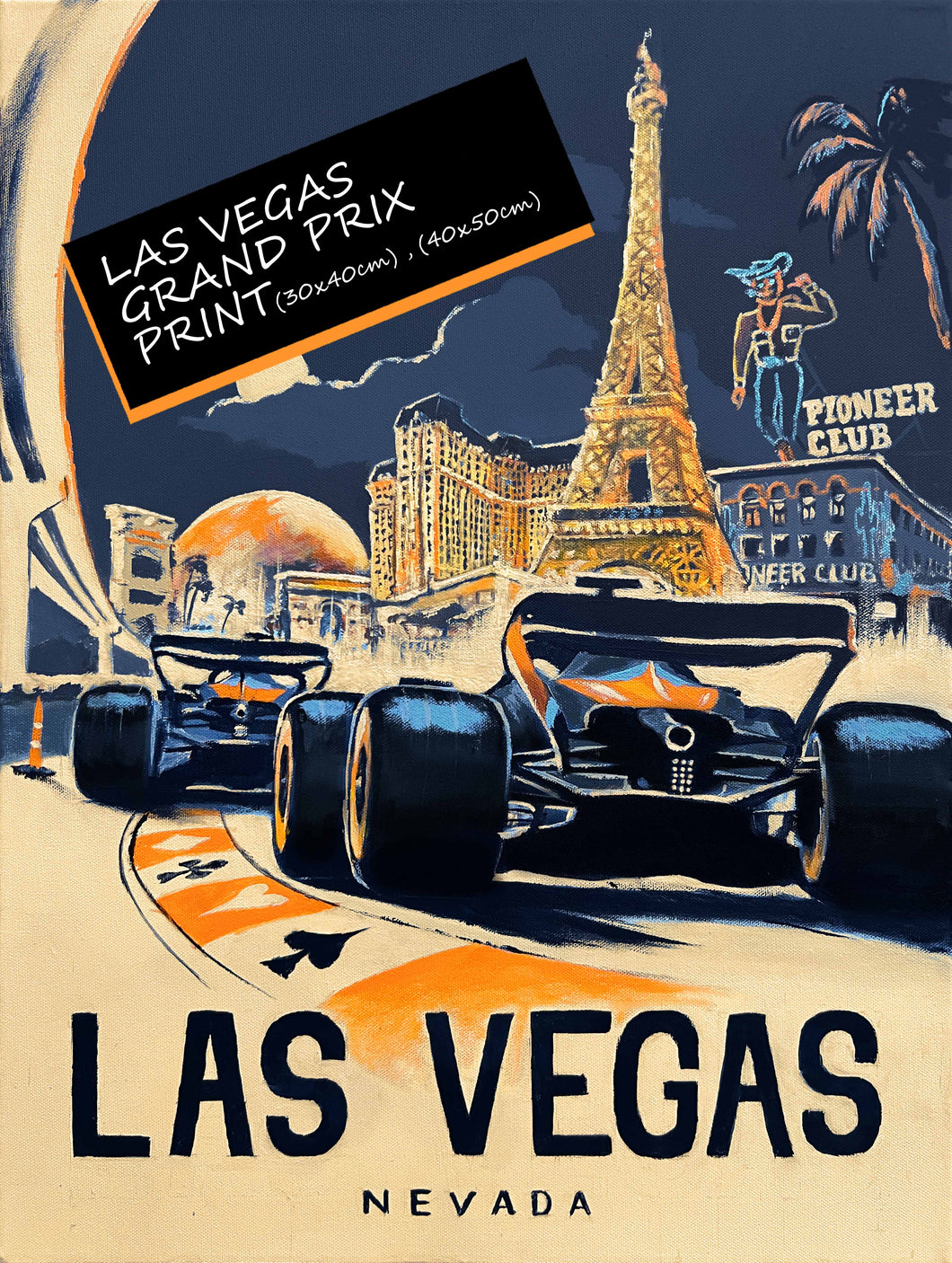 Las Vegas Grand Prix - Formula 1 Art Print -F1 Fine Art Print