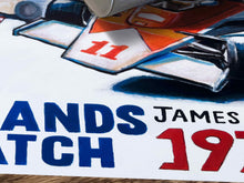 Load image into Gallery viewer, James Hunt 1976 Brands Hatch - Fine Art F1 Print
