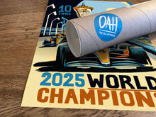 Load image into Gallery viewer, McLaren World Champions 2025 - Lando Norris - Oscar Piastri - Formula 1 Art Print - F1 Fine Art Print
