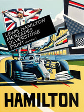 Load image into Gallery viewer, Lewis Hamilton Mercedes Silverstone - Formula 1 Art Print - F1 Fine Art Print
