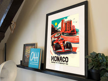 Load image into Gallery viewer, Monaco 2024, Charles Leclerc - Ferrari - Formula 1 Art Print - F1 Fine Art Print
