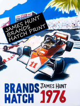Load image into Gallery viewer, James Hunt 1976 Brands Hatch - Fine Art F1 Print

