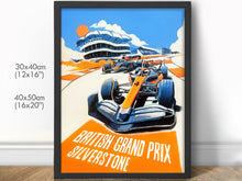 Load image into Gallery viewer, Norris, Verstappen, British Grand Prix, Silverstone 2023 - Formula 1 Art Print -F1 Fine Art Print

