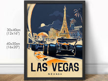 Load image into Gallery viewer, Las Vegas Grand Prix - Formula 1 Art Print -F1 Fine Art Print
