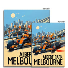 Load image into Gallery viewer, Ricciardo McLaren Melbourne - Formula 1 Fine Art Print
