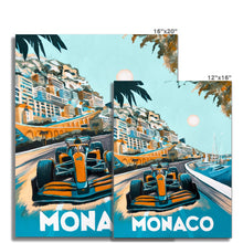 Load image into Gallery viewer, McLaren Monaco 2022 - Formula 1 Fine Art Print
