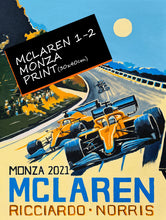 Load image into Gallery viewer, McLaren 1-2 Monza - Formula 1 Fine Art Print
