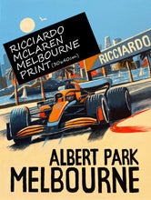 Load image into Gallery viewer, Ricciardo McLaren Melbourne - Formula 1 Fine Art Print
