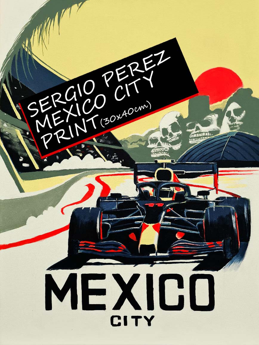 Sergio Perez Mexico City - Formula 1 Fine Art Print