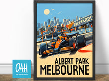 Load image into Gallery viewer, Ricciardo McLaren Melbourne - Formula 1 Fine Art Print
