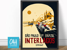 Load image into Gallery viewer, Ayrton Senna Interlagos - Formula 1 Fine Art Print
