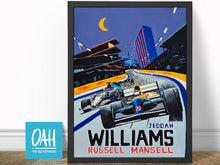 Load image into Gallery viewer, Mansell Russell Williams - Formula 1 Fine Art Print
