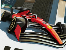 Load image into Gallery viewer, Historic Jeddah, Ferrari 2023  Featuring Charles Leclerc and Carlos Sainz - Formula 1 Fine Art Print
