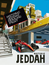 Load image into Gallery viewer, Historic Jeddah, Ferrari 2023  Featuring Charles Leclerc and Carlos Sainz - Formula 1 Fine Art Print
