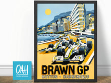 Load image into Gallery viewer, Brawn GP Monaco - Formula 1 Fine Art Print
