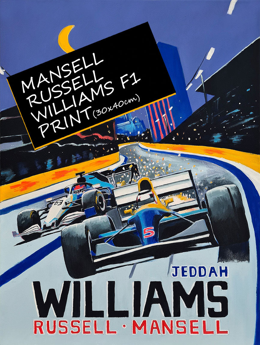 Mansell Russell Williams - Formula 1 Fine Art Print