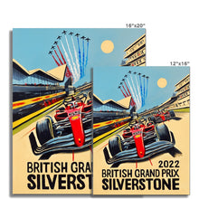 Load image into Gallery viewer, Sainz, Leclerc Silverstone - Formula 1 Fine Art Print

