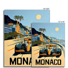 Load image into Gallery viewer, McLaren X Gulf Monaco Livery - Formula 1 Fine Art Print
