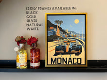 Load image into Gallery viewer, Framed McLaren X Gulf Monaco Livery - Formula 1 Framed Premium Floating Canvas Art Print - F1

