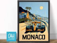 Load image into Gallery viewer, McLaren X Gulf Monaco Livery - Formula 1 Fine Art Print
